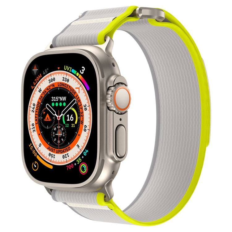 Mega Komfortabel Nylon Universal Rem passer til Apple Smartwatch - Gul#serie_2