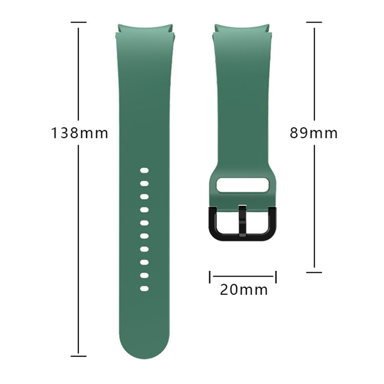 Super Holdbart Silikone Universal Rem passer til Samsung Smartwatch - Grøn#serie_9