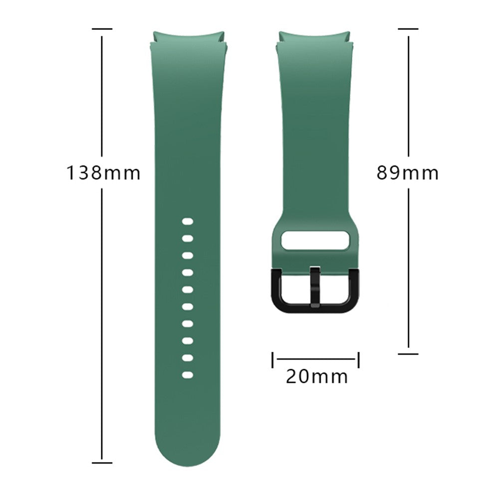 Super Holdbart Silikone Universal Rem passer til Samsung Smartwatch - Grøn#serie_10