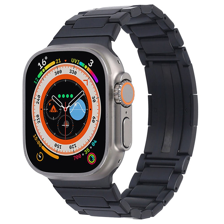 Stilfuld Metal Universal Rem passer til Apple Smartwatch - Sort#serie_1