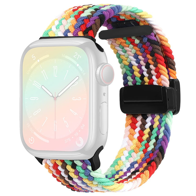 Rigtigt Godt Nylon Universal Rem passer til Apple Smartwatch - Flerfarvet#serie_6