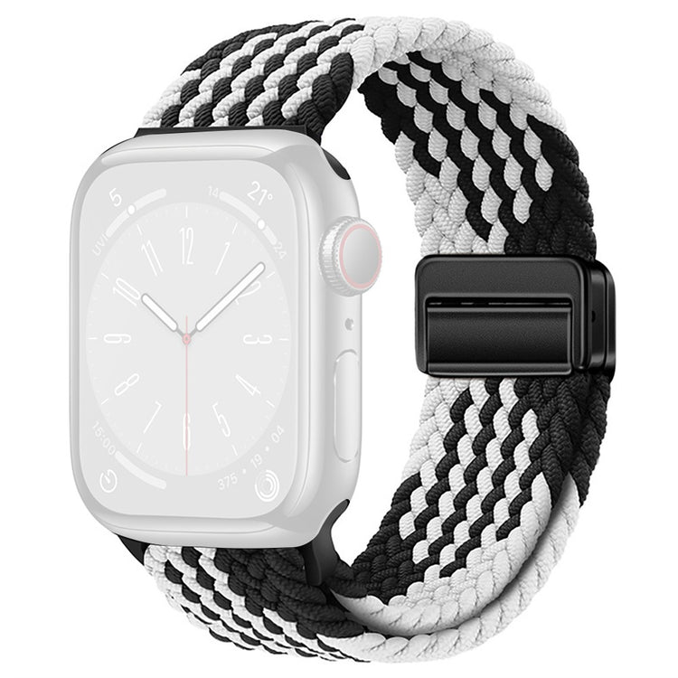 Rigtigt Godt Nylon Universal Rem passer til Apple Smartwatch - Hvid#serie_10