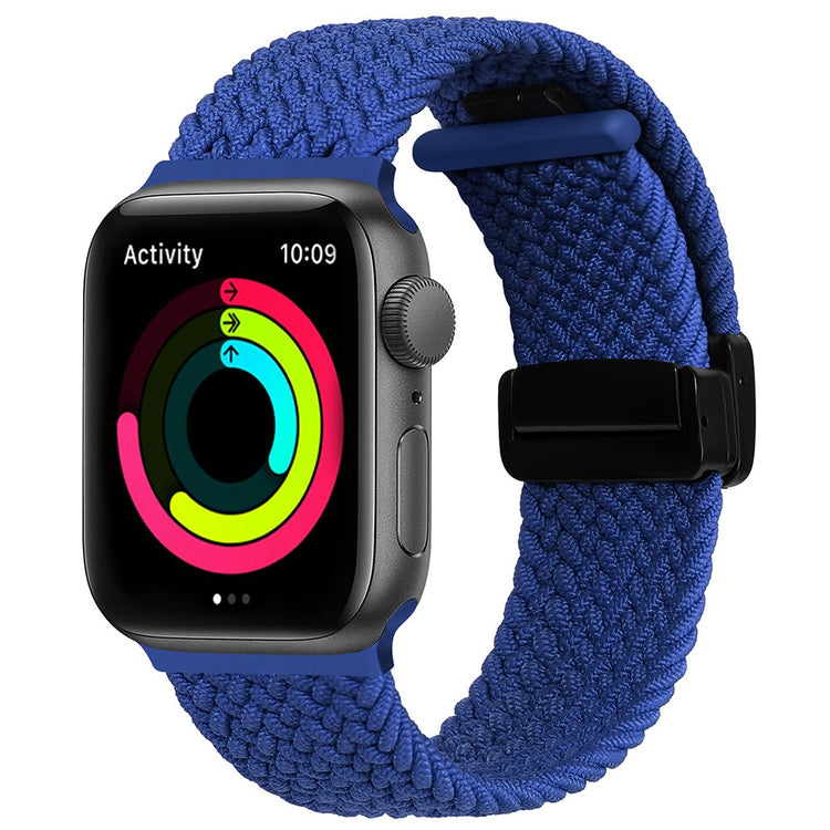 Rigtigt Godt Nylon Universal Rem passer til Apple Smartwatch - Blå#serie_26