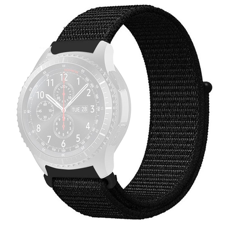 Super Godt Nylon Universal Rem passer til Smartwatch - Sort#serie_1