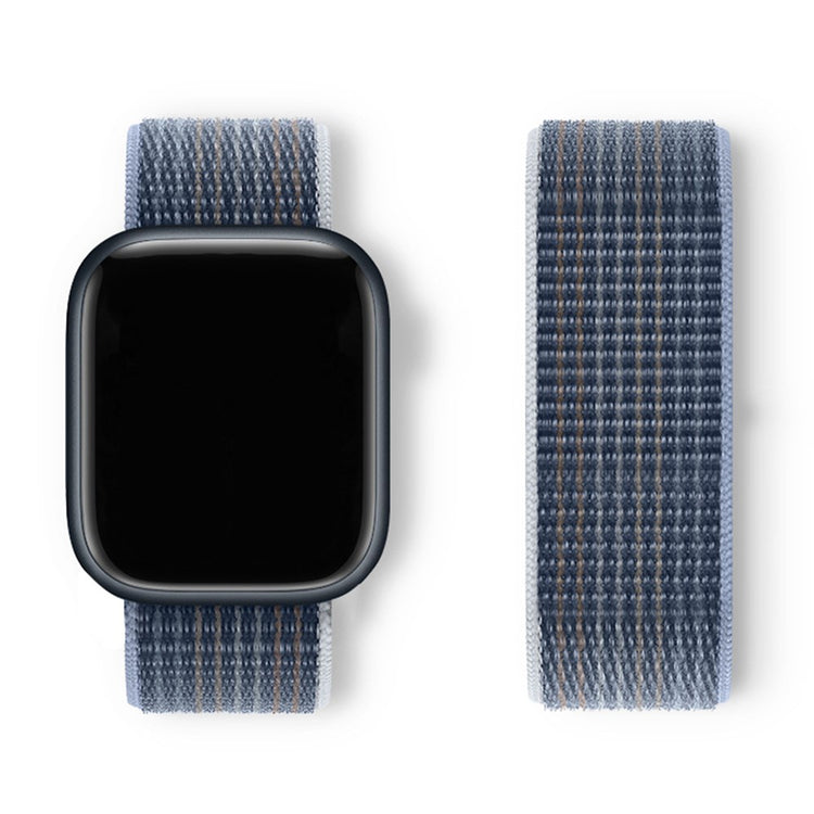 Super Smuk Nylon Universal Rem passer til Apple Smartwatch - Blå#serie_3