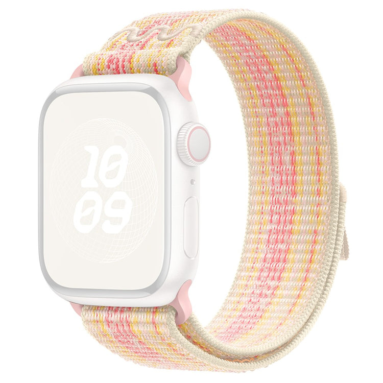 Meget Fed Nylon Universal Rem passer til Apple Smartwatch - Pink#serie_12