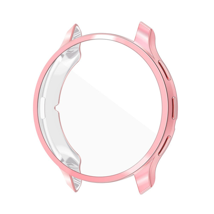 Super Godt Cover med Skærmbeskytter i Silikone passer til Garmin Venu 3 - Pink#serie_1