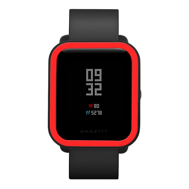 Beskyttende Silikone Universal Bumper passer til Amazfit Bip 1 / Amazfit Bip Lite - Rød#serie_2