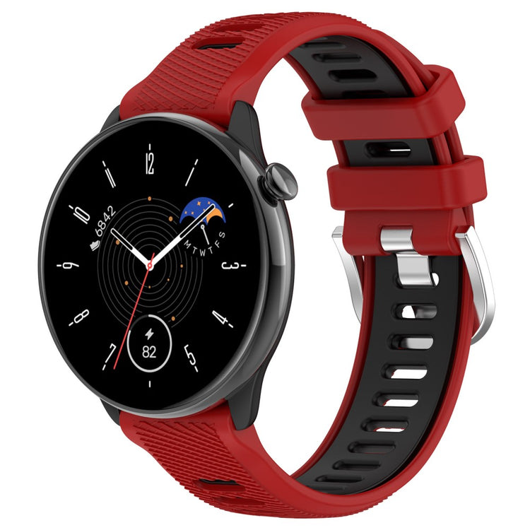 Mega Fint Silikone Universal Rem passer til Smartwatch - Rød#serie_6