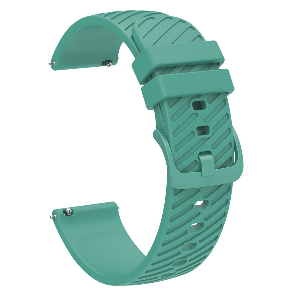 22mm Universal texture pattern silicone strap - Green#serie_1