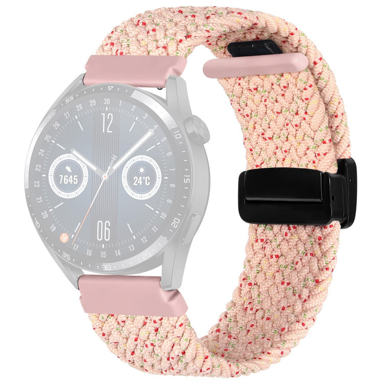 22mm Universal nylon braid style strap - Starlight Pink#serie_12