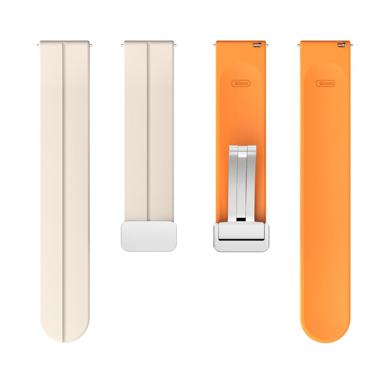Rigtigt Fint Silikone Universal Rem passer til Smartwatch - Orange#serie_12
