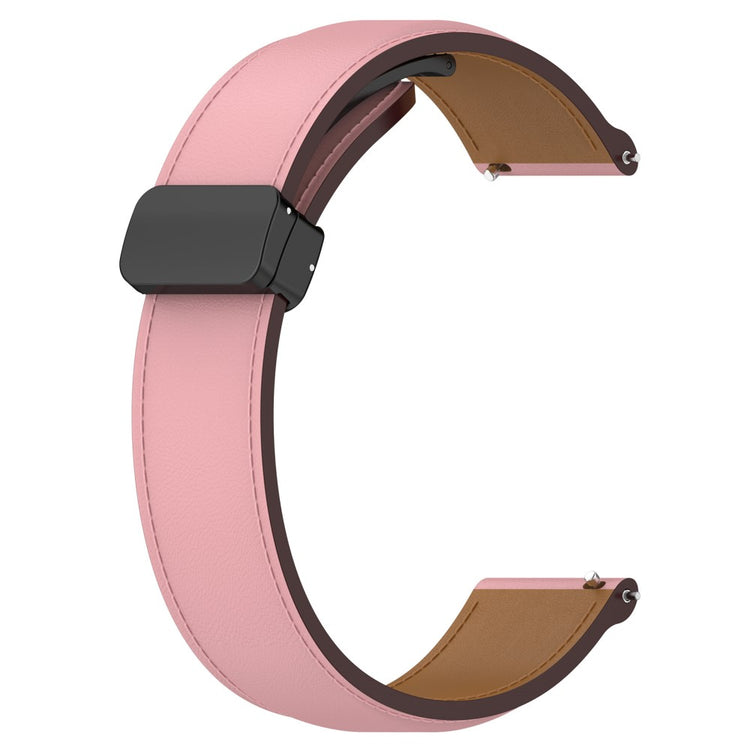 Helt Vildt Flot Ægte Læder Universal Rem passer til Smartwatch - Pink#serie_3