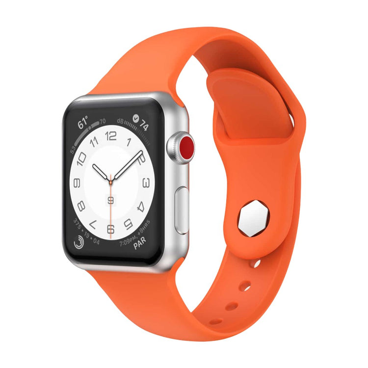 Super Nydelig Silikone Rem passer til Apple Watch Ultra - Orange#serie_2