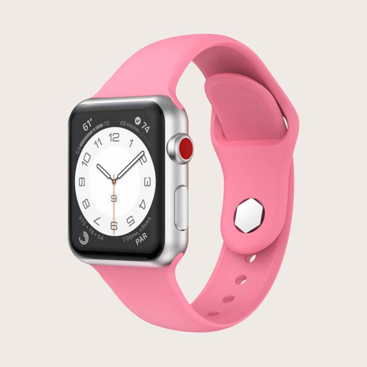 Super Nydelig Silikone Rem passer til Apple Watch Ultra - Pink#serie_4