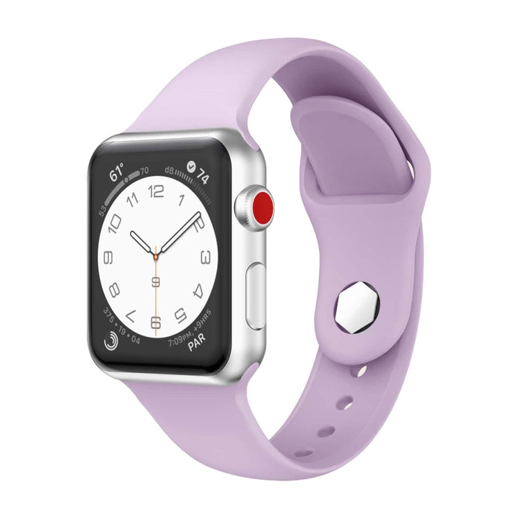 Super Nydelig Silikone Rem passer til Apple Watch Ultra - Lilla#serie_5