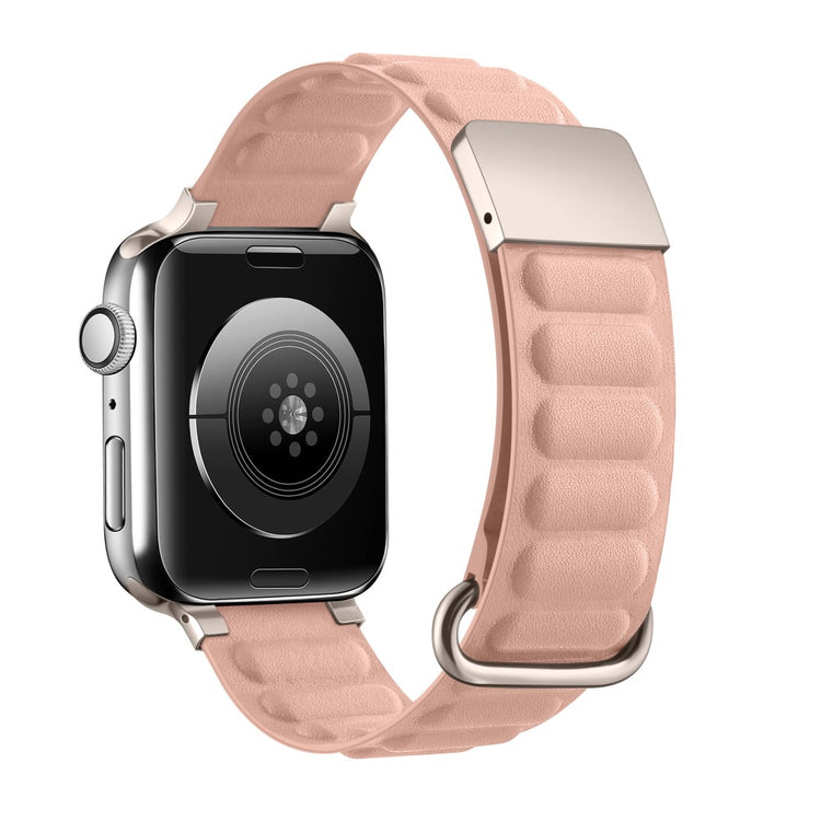 Rigtigt Kønt Ægte Læder Universal Rem passer til Apple Smartwatch - Pink#serie_6