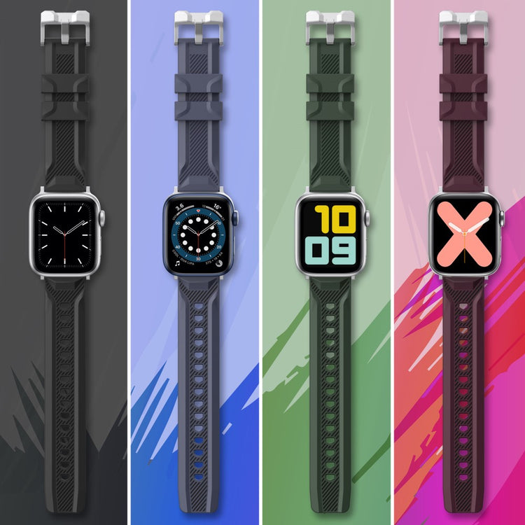 Mega Pænt Silikone Universal Rem passer til Apple Smartwatch - Blå#serie_3