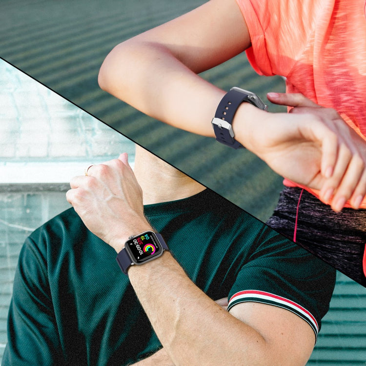 Vildt Godt Silikone Universal Rem passer til Apple Smartwatch - Blå#serie_4