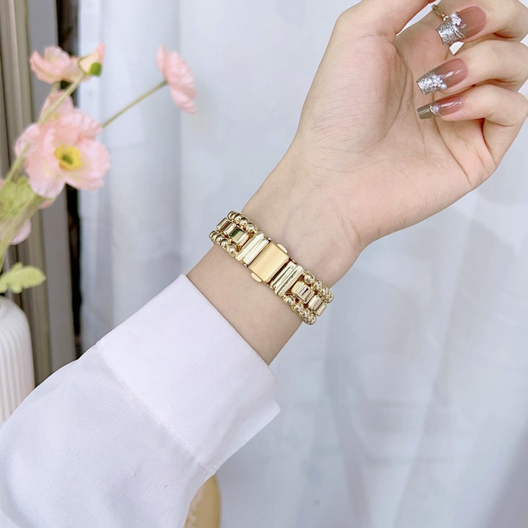 Vildt Slidstærk Metal Universal Rem passer til Apple Smartwatch - Guld#serie_2