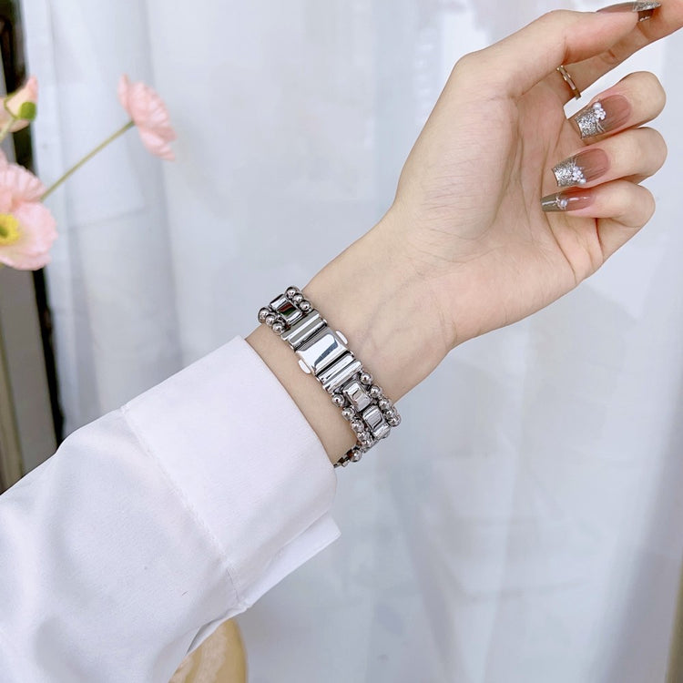 Vildt Slidstærk Metal Universal Rem passer til Apple Smartwatch - Sølv#serie_4