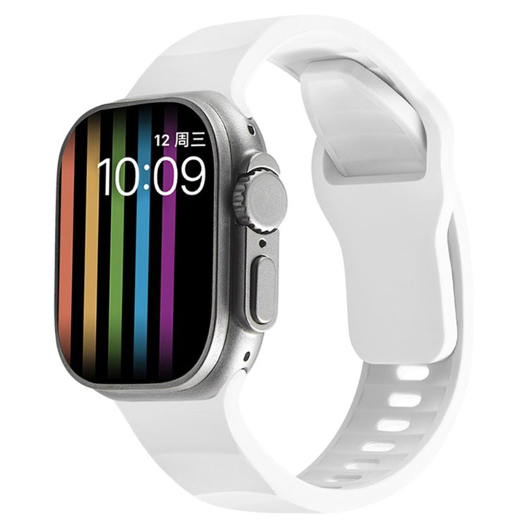 Mega Elegant Silikone Universal Rem passer til Apple Smartwatch - Hvid#serie_2