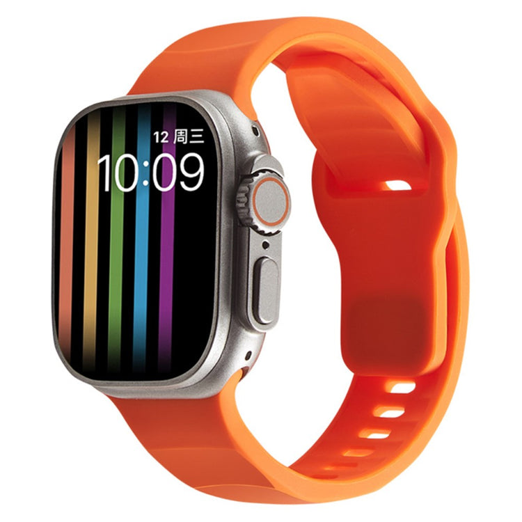 Mega Elegant Silikone Universal Rem passer til Apple Smartwatch - Orange#serie_4