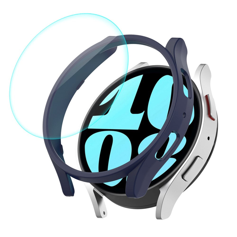 HAT PRINCE Samsung Galaxy Watch 6 (40mm) electroplated cover with tempered glass - Dark Blue#serie_4