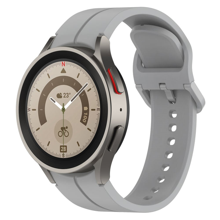 Vildt Cool Silikone Universal Rem passer til Smartwatch - Sølv#serie_9