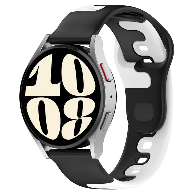 Mega Hårdfør Silikone Universal Rem passer til Smartwatch - Hvid#serie_3