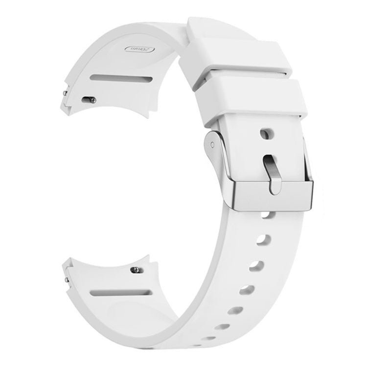 Pænt Metal Og Silikone Universal Rem passer til Samsung Smartwatch - Hvid#serie_3