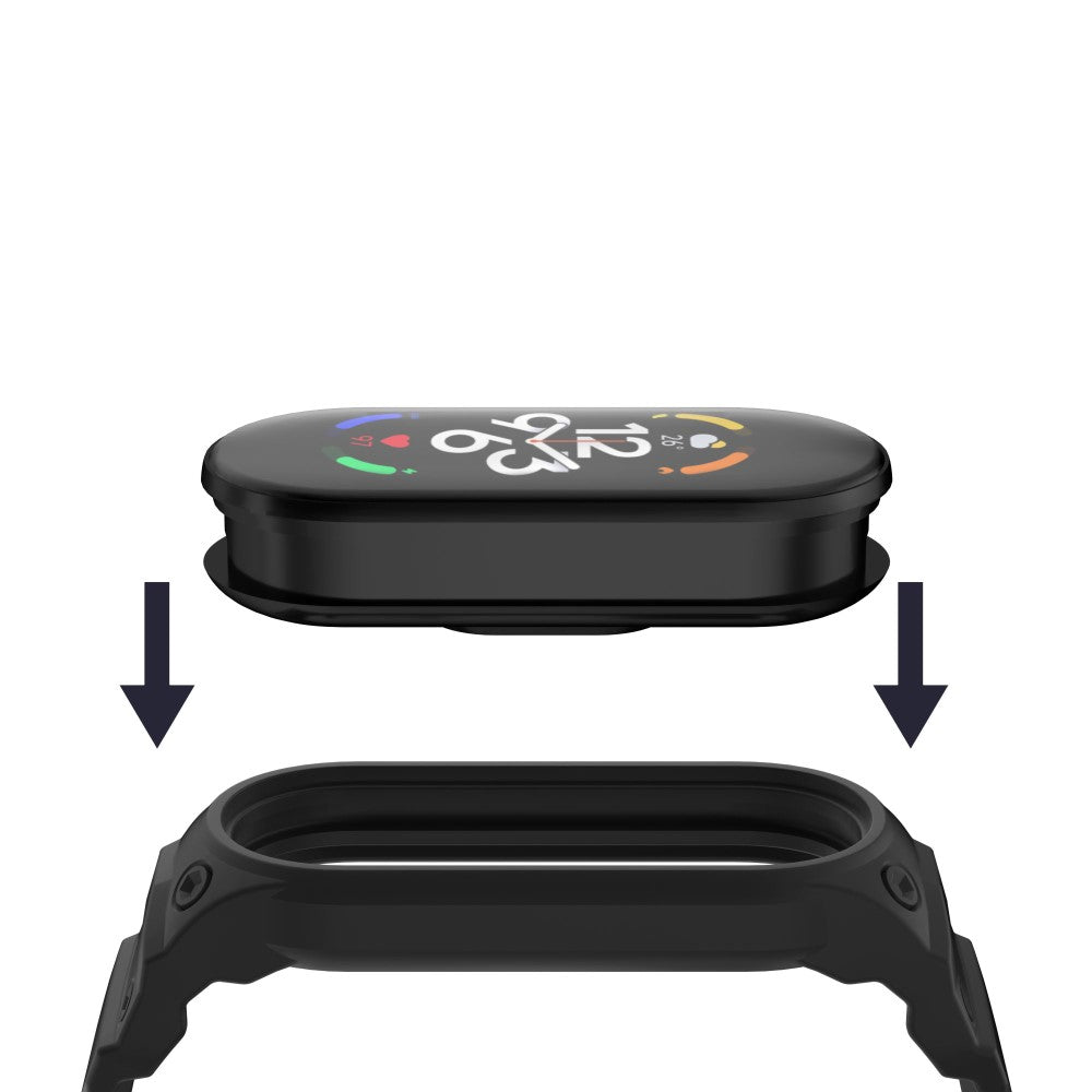 Rigtigt Skøn Silikone Universal Rem passer til Xiaomi Smartwatch - Sort#serie_1