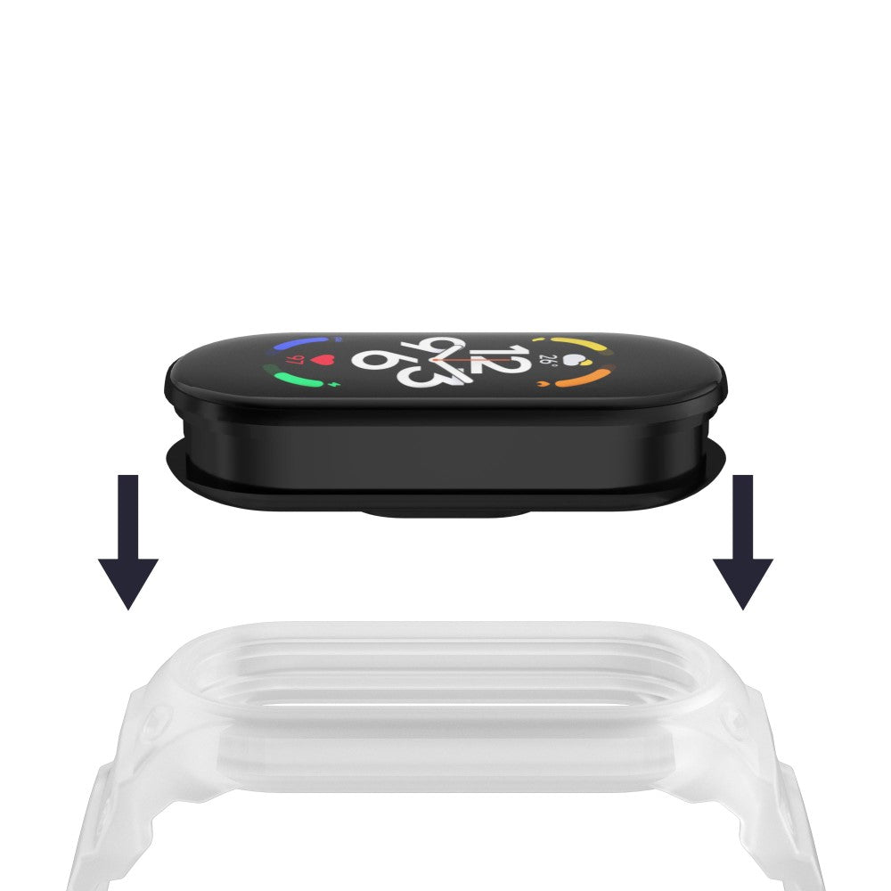 Rigtigt Skøn Silikone Universal Rem passer til Xiaomi Smartwatch - Gennemsigtig#serie_6