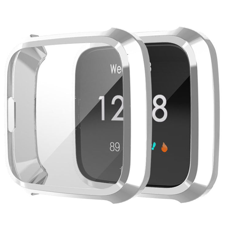 Meget Fed Fitbit Versa Lite Silikone Cover - Sølv#serie_3