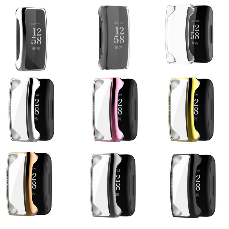 Super Fint Fitbit Inspire 2 Silikone Cover - Sort#serie_1
