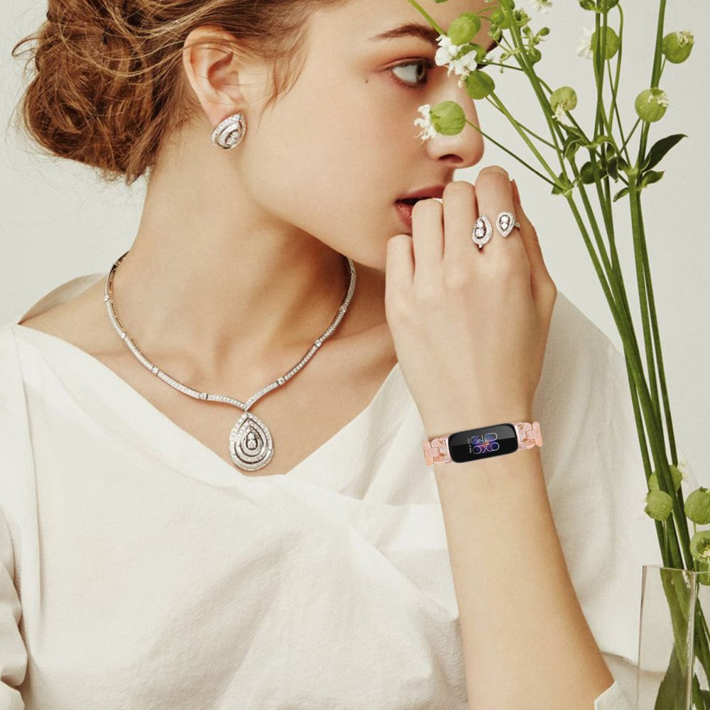Mega Nydelig Plastik Rem passer til Fitbit Inspire 3 - Hvid#serie_11