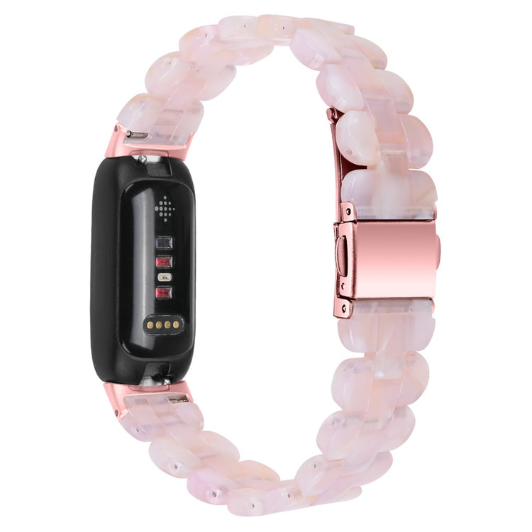 Mega Nydelig Plastik Rem passer til Fitbit Inspire 3 - Pink#serie_4
