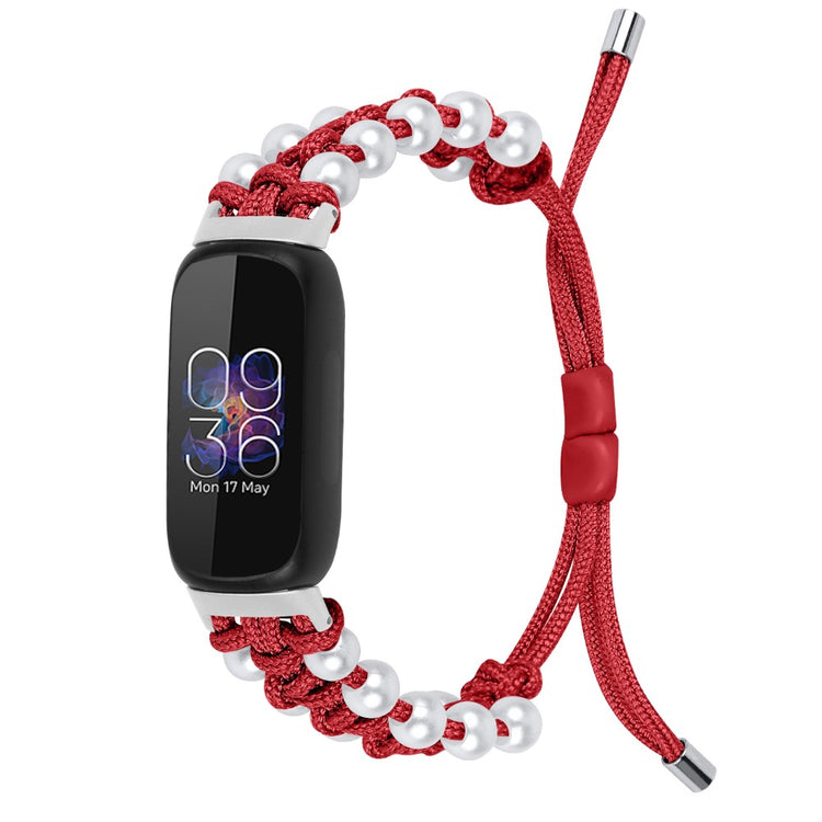 Meget Komfortabel Metal Rem passer til Fitbit Inspire 3 - Rød#serie_4