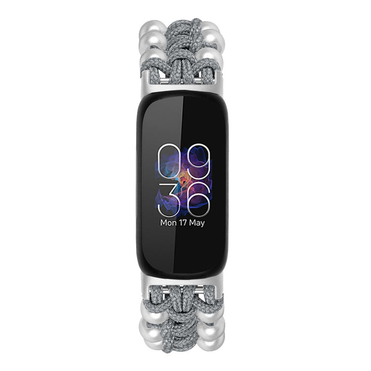Meget Komfortabel Metal Rem passer til Fitbit Inspire 3 - Sølv#serie_5
