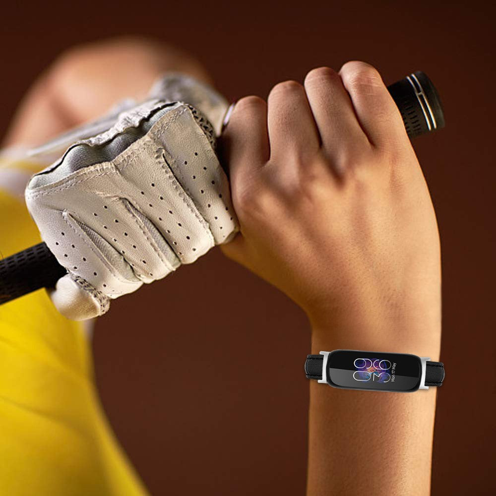 Mega Kønt Metal Rem passer til Fitbit Inspire 3 - Sort#serie_3
