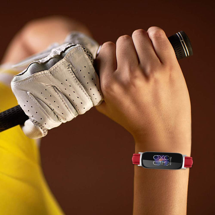 Mega Kønt Metal Rem passer til Fitbit Inspire 3 - Rød#serie_4