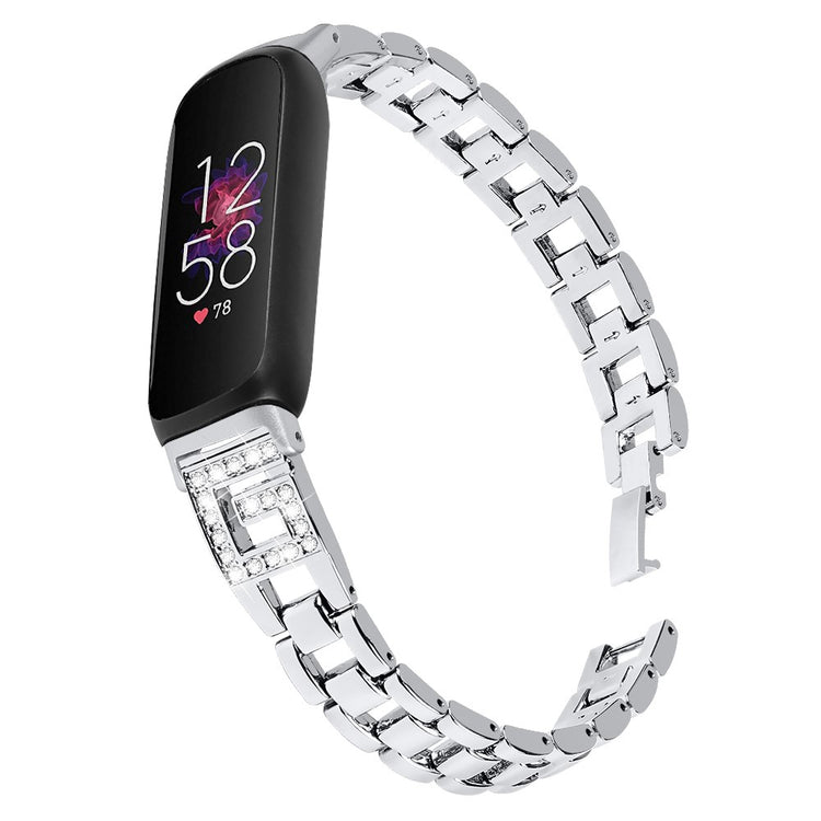 Meget Elegant Metal Rem passer til Fitbit Inspire 3 - Sølv#serie_3