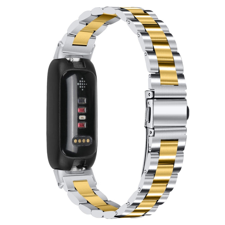 Fantastisk Metal Rem passer til Fitbit Inspire 3 - Guld#serie_2