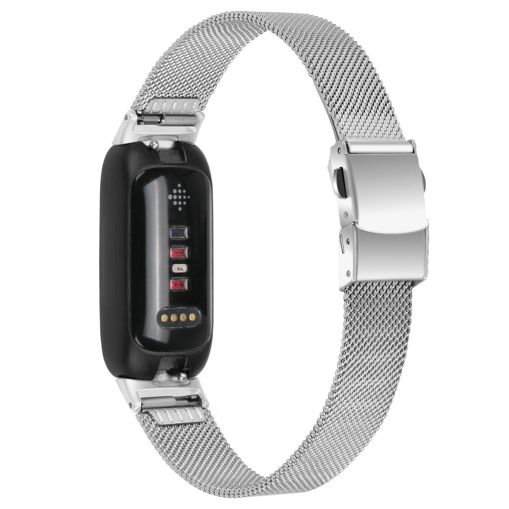 Meget Smuk Metal Rem passer til Fitbit Inspire 3 - Sølv#serie_024