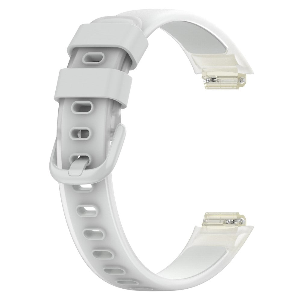 Holdbart Silikone Rem passer til Fitbit Inspire 3 - Sølv#serie_6