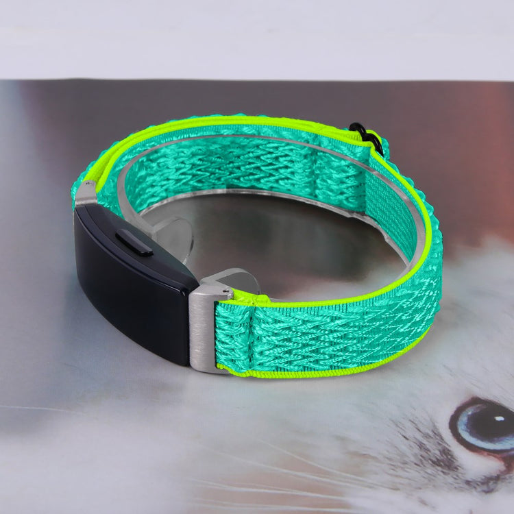 Meget Nydelig Nylon Rem passer til Fitbit Inspire 3 - Grøn#serie_4