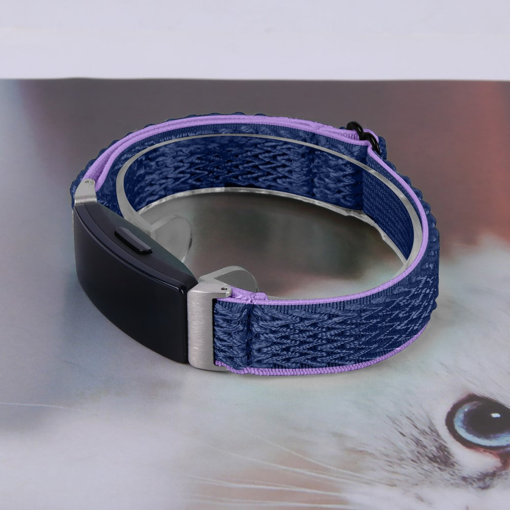 Meget Nydelig Nylon Rem passer til Fitbit Inspire 3 - Blå#serie_6