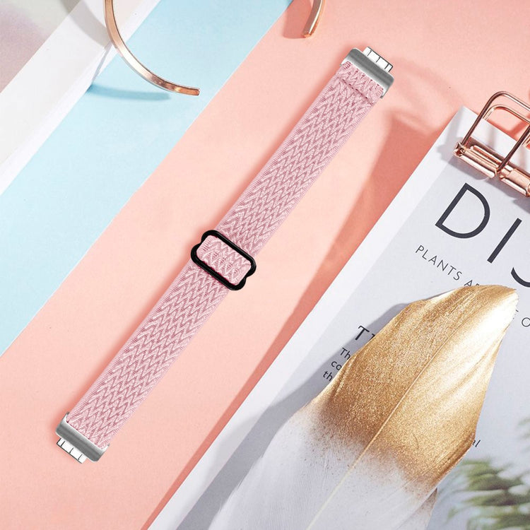 Meget Nydelig Nylon Rem passer til Fitbit Inspire 3 - Pink#serie_7