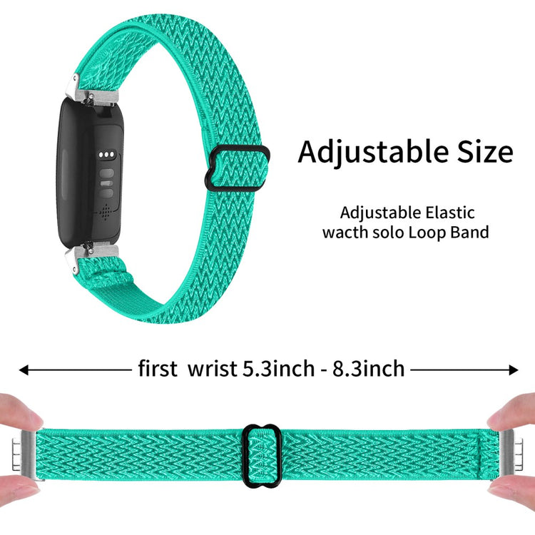 Meget Nydelig Nylon Rem passer til Fitbit Inspire 3 - Grøn#serie_9