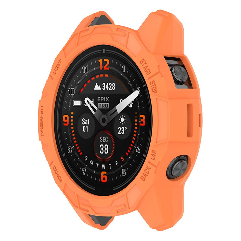 HAT PRINCE Garmin Fenix 7X / 7X Pro / Epix Pro (51mm) hollow cover - Orange#serie_1